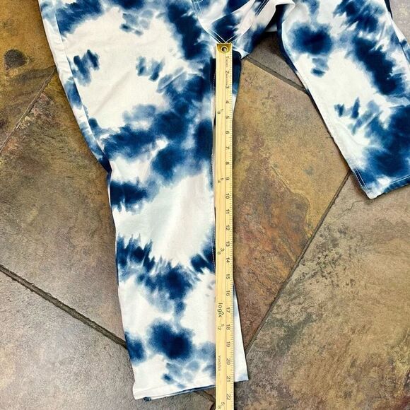 Westbound Petites High Rise Fit Capri Tye Dye Jeans 14P - Picture 4 of 8